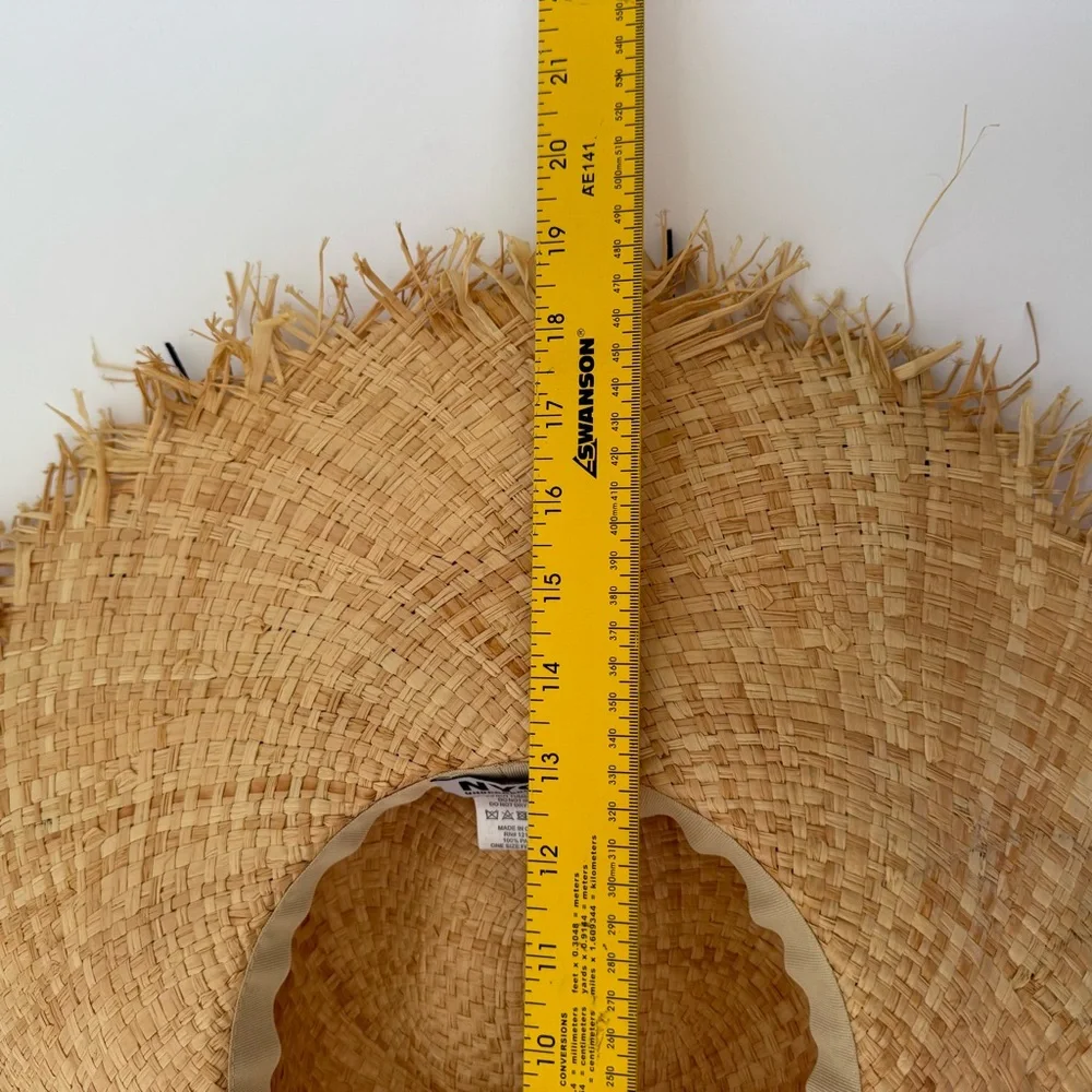 NYC Underground Natural‎ Straw Hat vacation resort Beachy one size
